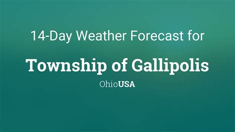 gallipolis ohio weather 10 day forecast